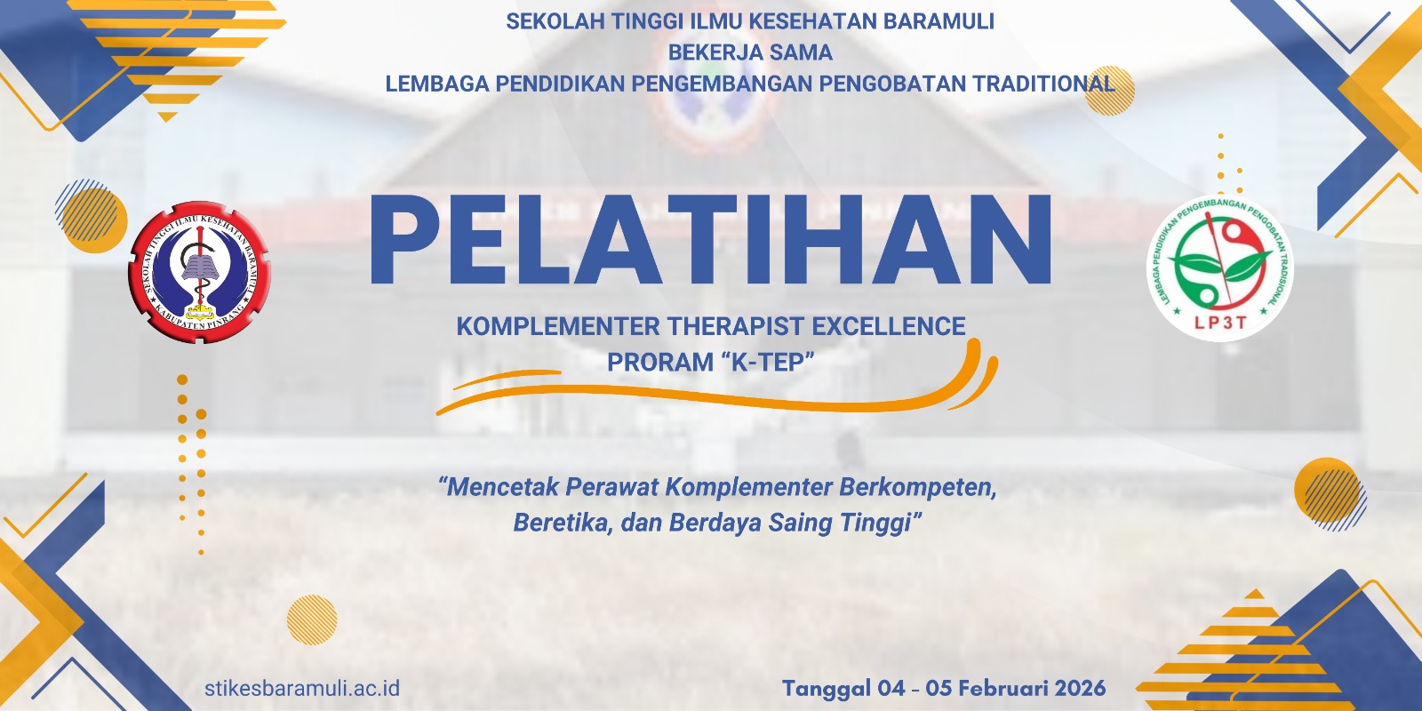 Pelatihan !! Komplementer Therapist Excellence Program "K-TEP"