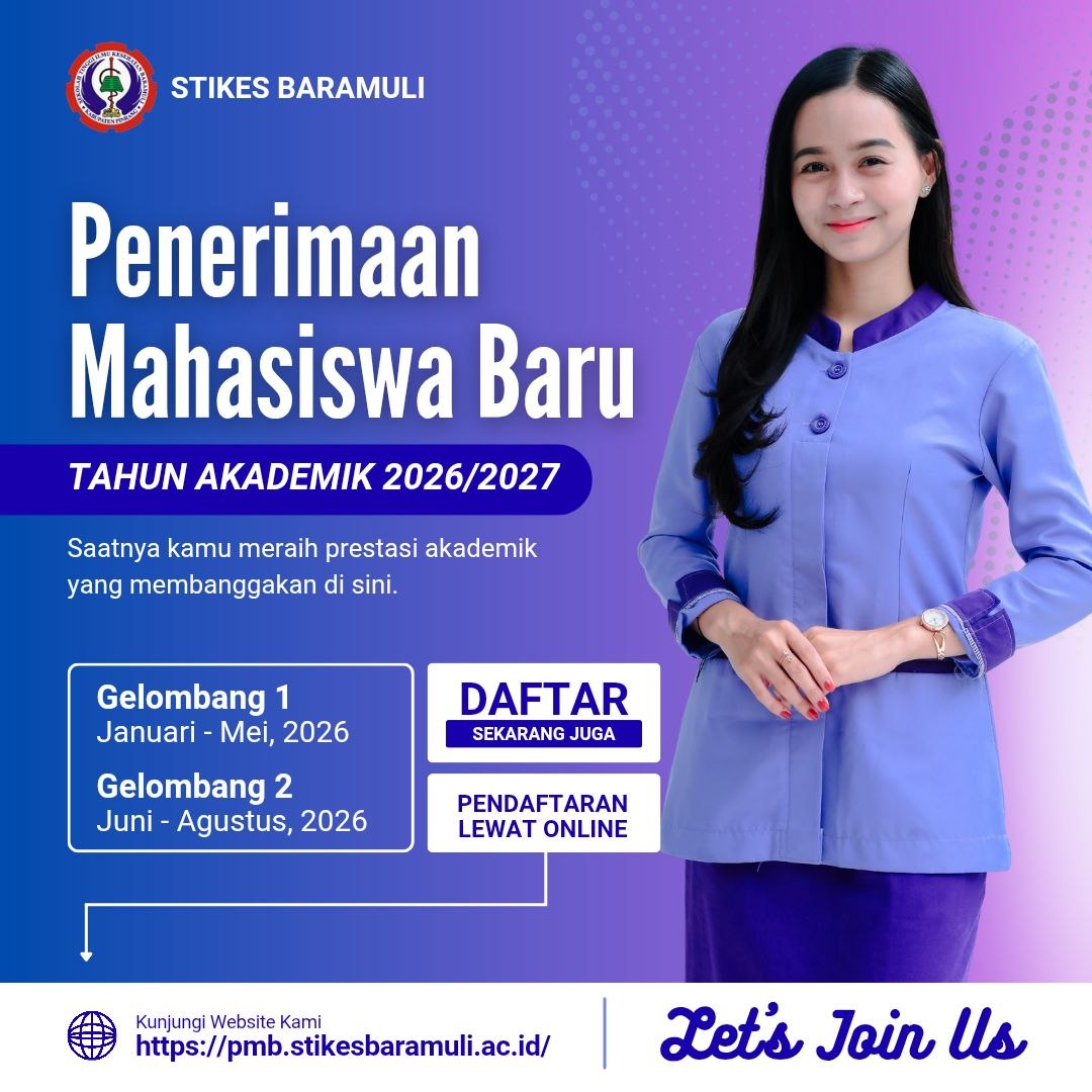 Penerimaan Mahasiswa Baru STIKES Baramuli Tahun Akademik 2026/2027 Resmi Dibuka