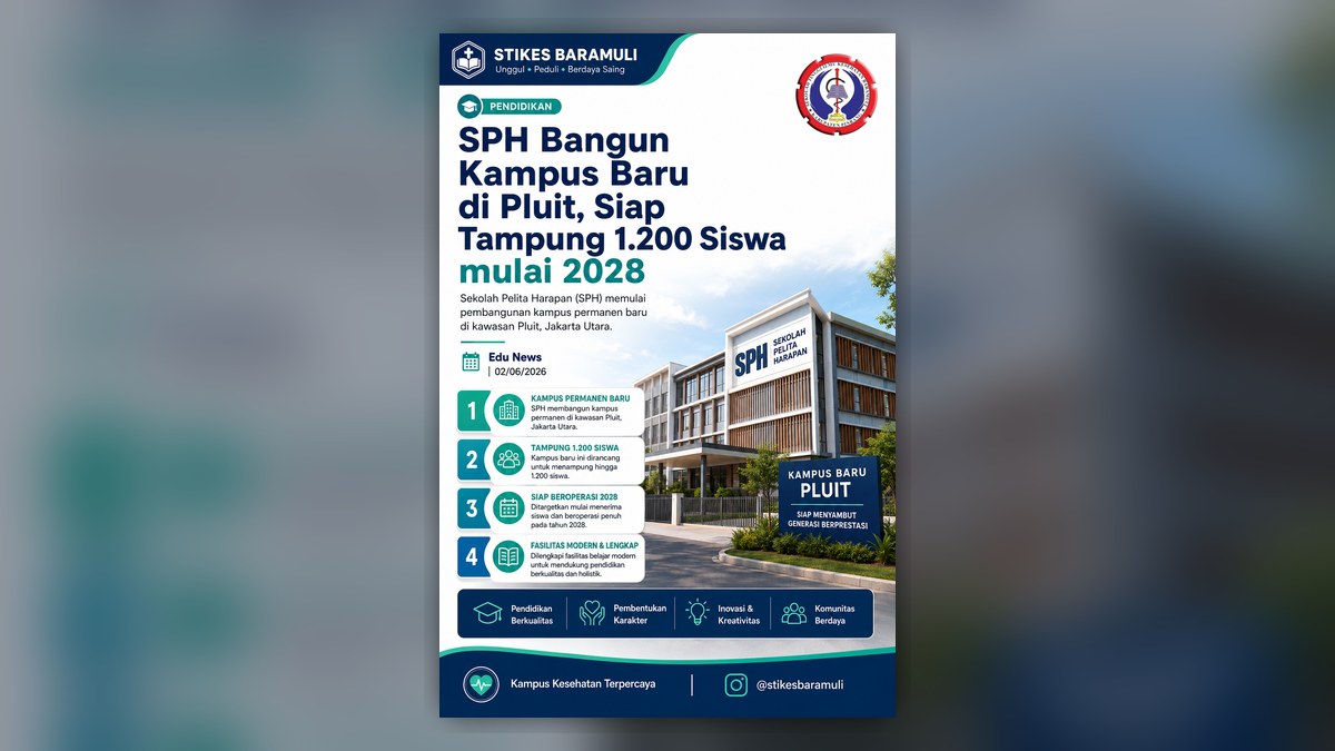 SPH Bangun Kampus Baru di Pluit: Ruang Belajar Modern untuk 1.200 Siswa