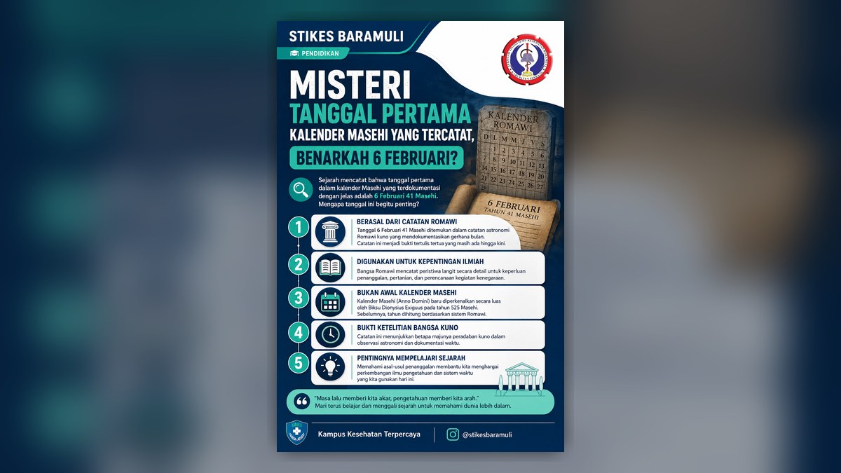Misteri Tanggal Pertama Kalender Masehi: Belajar Membaca Sejarah dengan Lebih Kritis