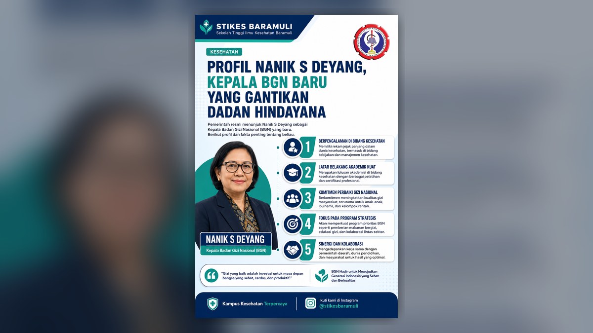 Nanik S. Deyang dan Arah Baru Badan Gizi Nasional: Mengapa Isu Gizi Perlu Kita Ikuti?