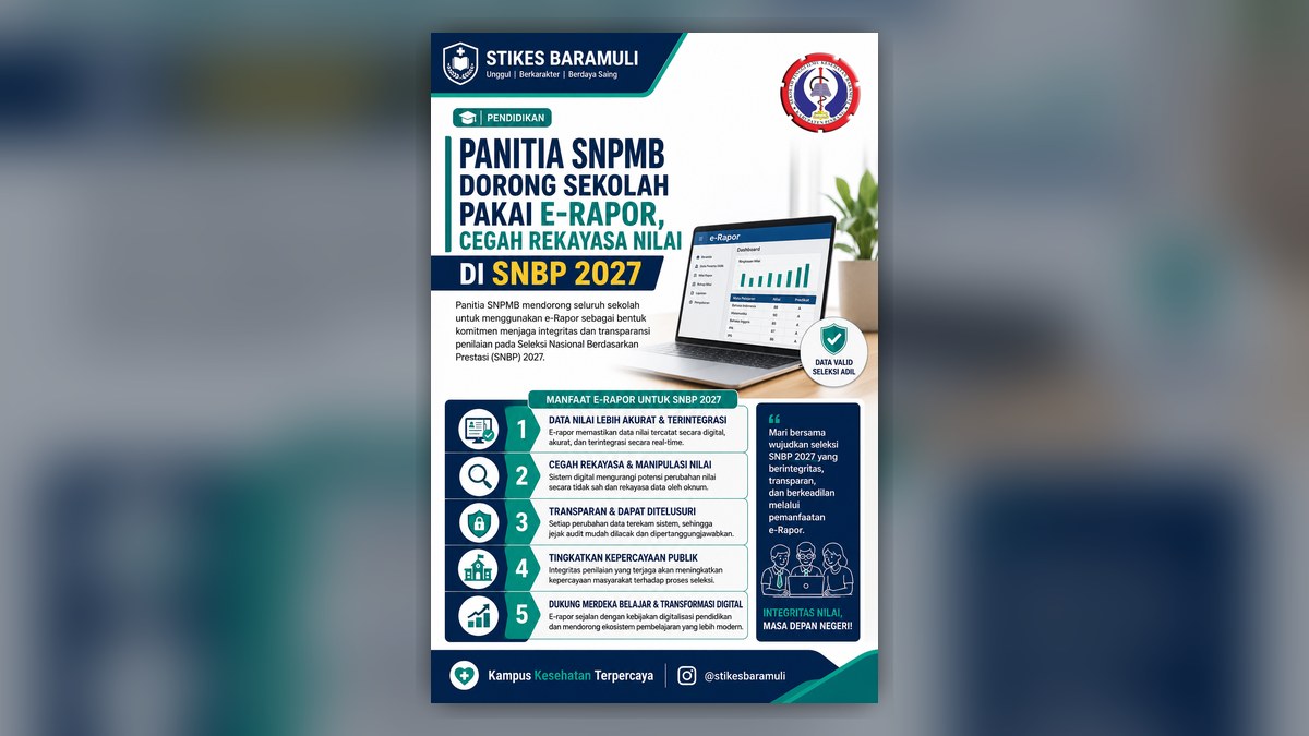 Panitia SNPMB Dorong Sekolah Pakai E-Rapor, Cegah Rekayasa Nilai di SNBP 2027