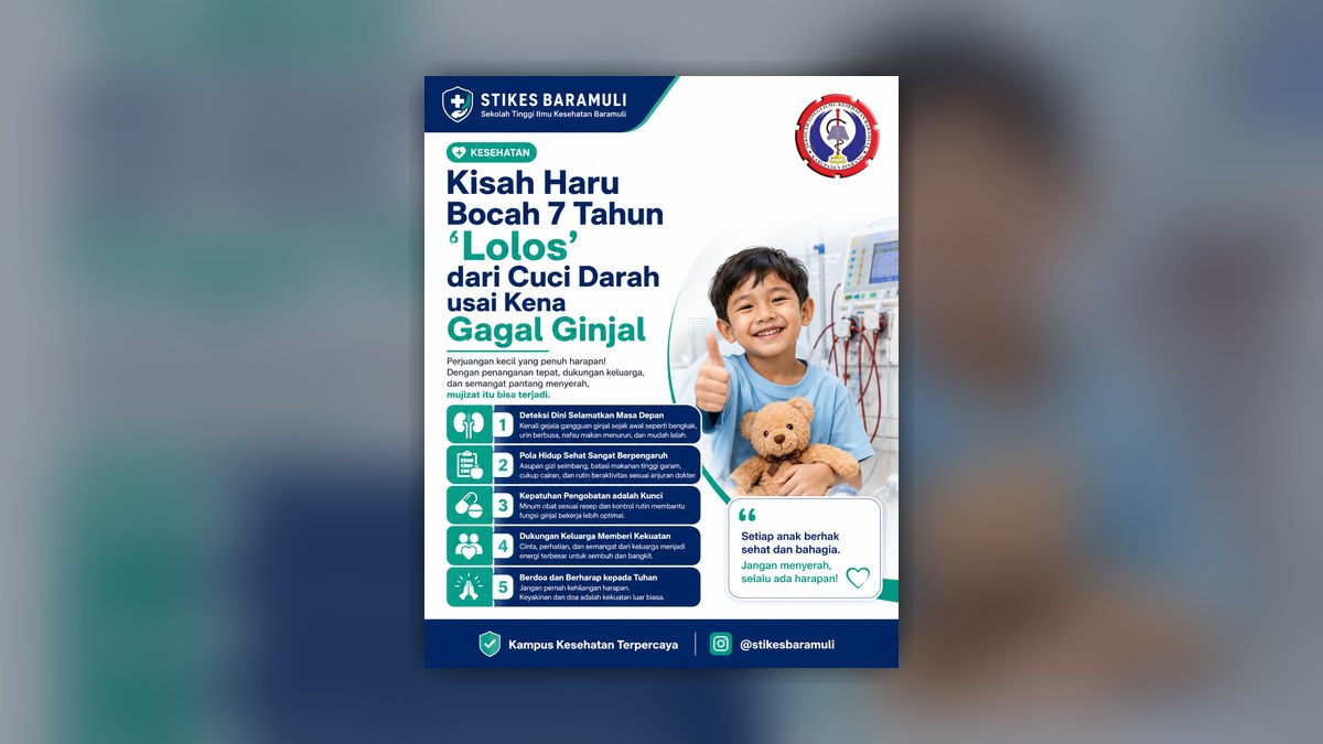 Kisah Haru Bocah 7 Tahun 'Lolos' dari Cuci Darah usai Kena Gagal Ginjal